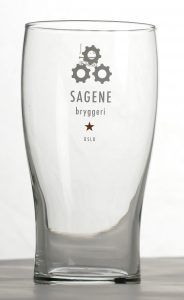 Sagene Ølglass - Halvlitersglass